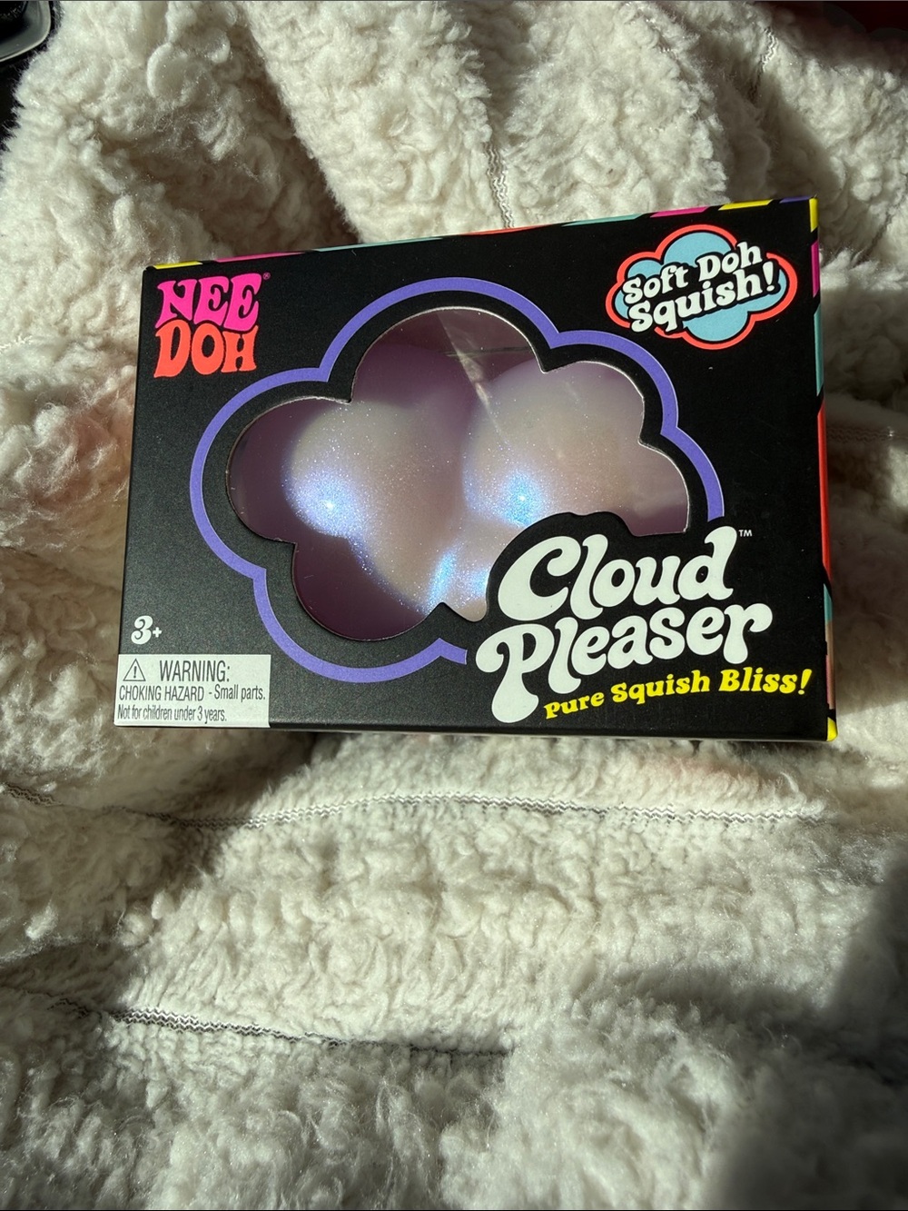 Cloud Pleaser Soft Doh Squish Toy - Iridescent White